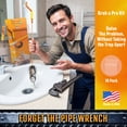 thumbnail image 7 of FlexiSnake 18 in Orange Manual Hair Clog Remover Drain Snake Flexible, 360° Rotation 10 Pack, 7 of 7