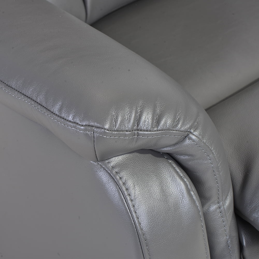 Kepooman PU Leather Power Motion Recliner with USB Charge Port for Living Room, Taupe Kepooman PU Leather Power Motion Recliner with USB Charge Port for Living Room, Taupe