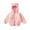 Z#27 Pink, variant on TAIAOJING Toddler Jacket Warm Ear Cute Boy Hooded Baby Kids Thick Zipper Girls Coat Outwear 2-3 Years