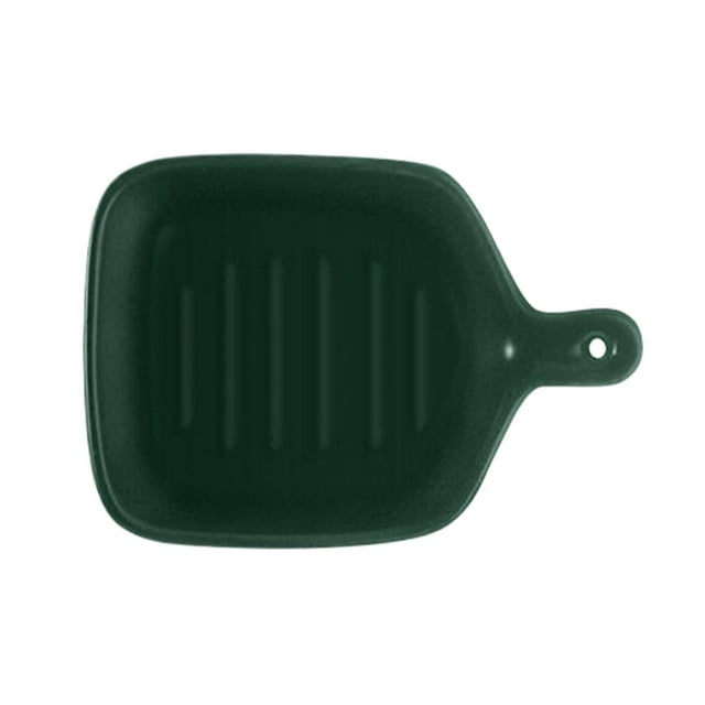 Liquidation en Liquidation Vert 1x3,5po Bol à Fruits Assiette à Fruits Plat de Cuisson avec Poignée Style Simple Résistant à la Chaleur Compatible Micro-Ondes pour Aliments Cuisine Déco Maison
