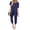 Navy, variant on Ekouaer Jumpsuits for Women Dressy Casual Romper Summer Short Sleeve Vacation Outfits 2026 One Piece Travel Clothes
