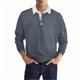 thumbnail image 2 of Blusa y camisa de manga larga con cuello vuelto para hombre, blusa de color liso con botones y solapa, blusa de poliéster para hombre, 2 of 3