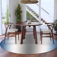 thumbnail image 3 of Round Rugs 5Ft, Blue Grey Round Area Rug Washable Indoor Throw Carpet, Gray Farmhouse Modern Rustic Soft Non Slip Circle Rug for Cabinet Bathroom Home Decor Aesthetic, 3 of 8