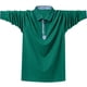 thumbnail image 1 of Jersey Elvqul de Caballero sin Estampado Casuales Manga Corta Verde Algodón Solapa, 1 of 8