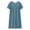 Z1_Blue, variant on Clearance! Hontri Women's Summer Thin Short-Sleeved Nightdress Loose Home Wear Dress Multi-Color One Size