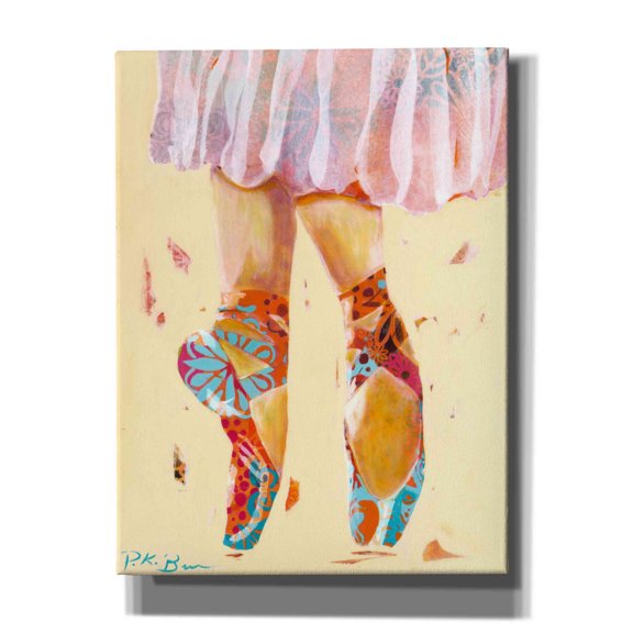 Epic Graffiti 'Ballet Slippers' by Pamela Beer, Canvas Wall Art, 12"x16"