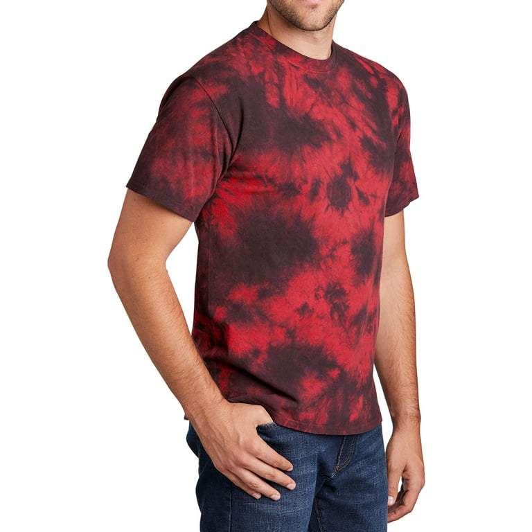 Adult Black-Red Tie Dye Shirt – MN Professional