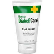 Shikai Boorage Diabetice Care Foot Cream Omega-6 Formula Dry Skin, 4.2 Oz, 2-Pack