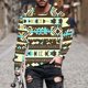thumbnail image 1 of Blusas y camisas de manga larga con cuello redondo para hombre, blusa informal de moda con estampado de cuello redondo y manga larga, blusa estampada para hombre, blusa de poliéster, 1 of 5