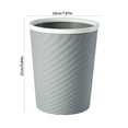 thumbnail image 3 of Trash Can, Garbage Can Trash Bin Waste Basket, Easy Clean Wastebasket, Multipurpose Trash Bin, Trash Bin for Toilet, Trash Bin for Bedroom, Bathroom, Office, Living Room, 8*10in, 3 of 8