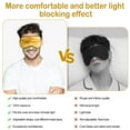 thumbnail image 5 of Sleep Mask Silk Eye Mask for Sleeping, Eye Cover Soft Satin Blindfold Adjustable Strap, Satin Blackout for Men & Women, Super Soft Eyeshade for Night Sleeping (Gold), 5 of 7