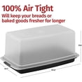 thumbnail image 4 of SIGNORA WARE Bread Box Airtight Container for Bread & Baked Goods, Black, 4 of 4