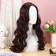 thumbnail image 3 of Peluca larga ondulada para mujeres negras: Peluca sintética encantadora con raya al medio y rizada - Cabello natural resistente al calor para uso diario en fiestas., 3 of 7