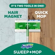 كاسحة Swiffer 2 في 1 مجموعة كنس وممسحة بداية ، 1 ممسحة + 19 عبوات