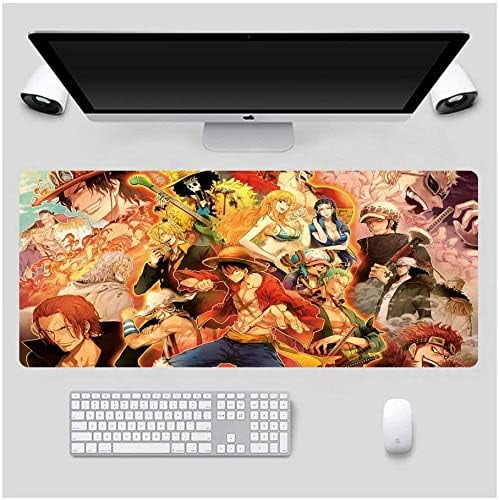 Extended Large Mouse Pad, Gaming Mouse Pad, Full Desk Keyboard Mouse Pad, XXL Bigmouse Pad with Anime, Waterproof and Anti-Skid for Office Desk Decor (35.4×15.75×0.1 inch)