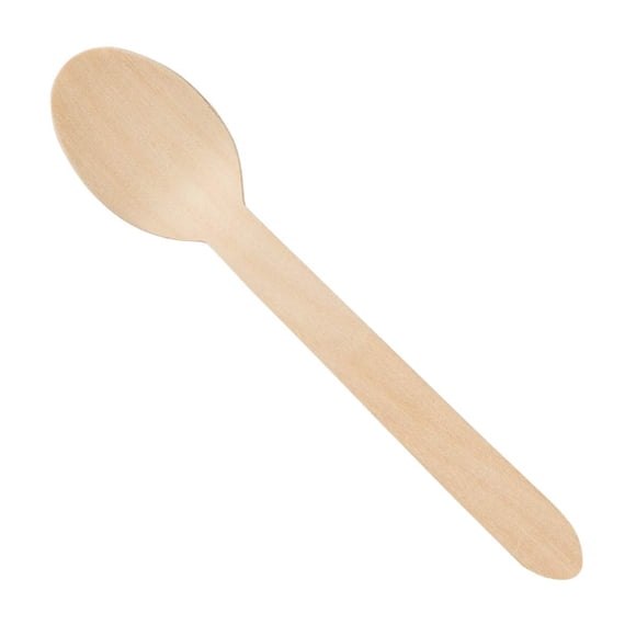 Karat Earth Wooden Compostable Heavy Weight Spoon, Disposable Wooden Spoon - Case of 1,000 pcs