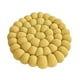 thumbnail image 5 of Cojín redondo de 16 pulgadas de algodón y lino, cojín de asiento de tatami, para sala de estar y oficina, color amarillo, 5 of 6