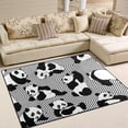 thumbnail image 2 of Coolnut Cartoon Panda Area Rug Pad - 80 x 58 inch - 100% Light Weight Polyester Fabric for Living - Bedroom, 2 of 6