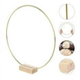 thumbnail image 4 of 12 Pack 12 Inch Metal Floral Hoop Centerpieces with 10 Wooden Table Stands, Gold Metal Rings for Making Wedding Table Wreath Decorations, Wreaths for, 4 of 7