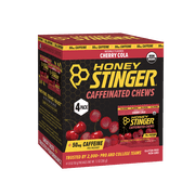 Honey Stinger Organic Gluten-Free Caffeinated Energy Chews, Cherry Cola, 1.8 oz, 4 Count Box