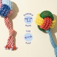thumbnail image 6 of Oodles Durable Knotted Rope Dog Toy Set, Multicolored, Large, 6 of 10
