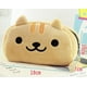 thumbnail image 3 of Cute Cat Plush Pencil Case Pen Bag Cartoon Make Up Cosmetic Bag (Yellow), 3 of 4