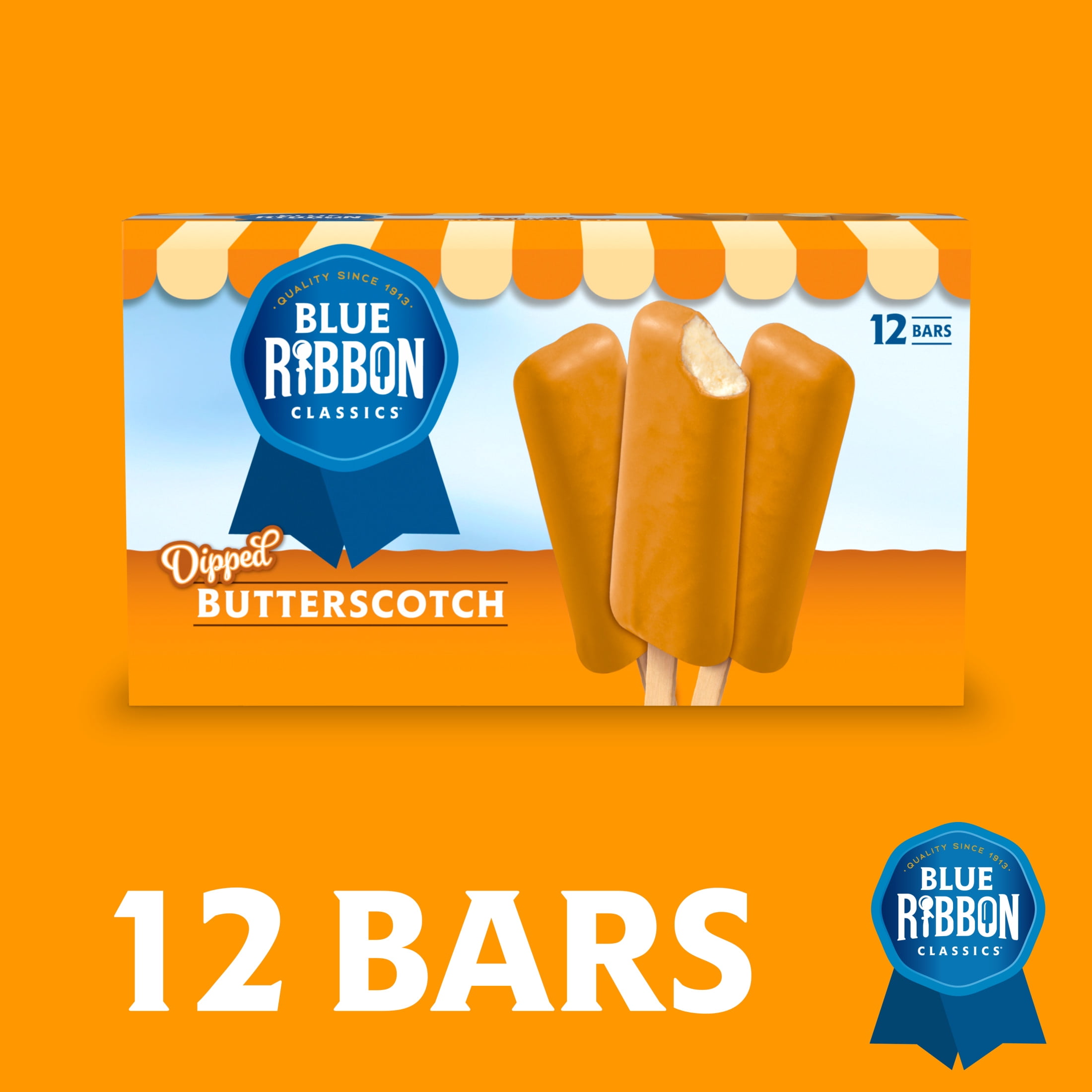 Blue Ribbon Classics Butterscotch Dipped Frozen Treat Bar, 12pk
