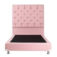thumbnail image 2 of Box Base Cama Matrimonial + Cabecera Capri Rosa Dicasa, 2 of 10