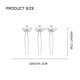 thumbnail image 3 of Horquilla para el pelo de boda, tiara nupcial de cristal dorado, horquilla de diamantes de imitación, horquilla para el pelo de novia, accesorios para el pelo de boda para dama de honor (plata), 3 of 5
