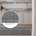 thumbnail image 5 of Door Mat Indoor Entrance 2x3 ft Area Rug, Machine Washable, Bohemian Small Area Rug, Non-Slip, Vintage Design, Pet Friendly, Soft Faux Fibre, for Indoor Entryways, Kitchens, Front Doors Grey, 5 of 8