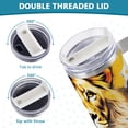 thumbnail image 5 of Lion Crown 40 oz Tumbler with Handle Insulated&nbsp;Travel Mug&nbsp;Lid Straw Leak Proof Steel Vacuum Water Bottles Glasses Fits in Car Cup Holder, 5 of 7