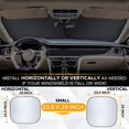 thumbnail image 3 of EcoNour 2-Piece Car Windshield Sun Shade | Durable 240T Polyester Sun Shield for Front Window s UV Rays | Foldable, 3 of 5