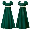 thumbnail image 1 of Vestido vintage Regent de Bridgetton, vestido de baile de cintura alta, vestido de té victoriano, 1 of 6