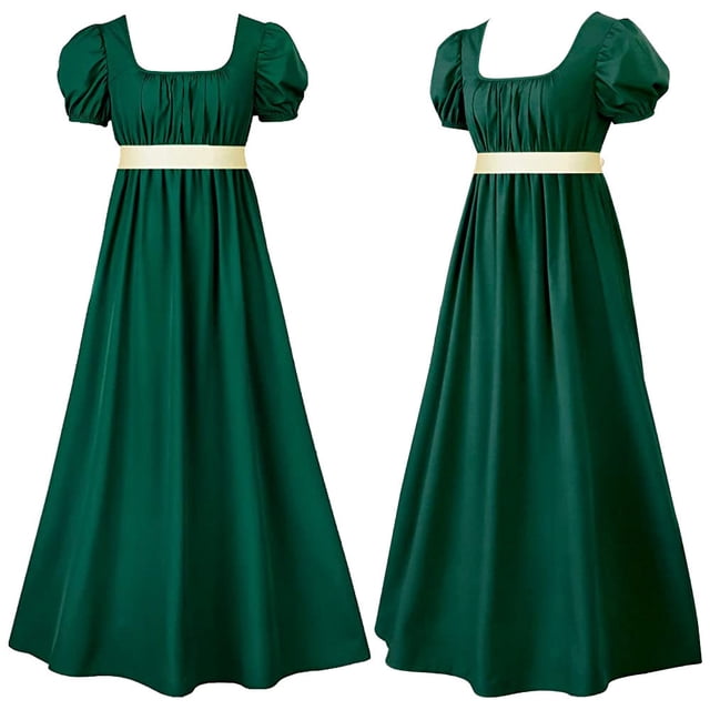 Vestido vintage Regent de Bridgetton, vestido de baile de cintura alta, vestido de té victoriano