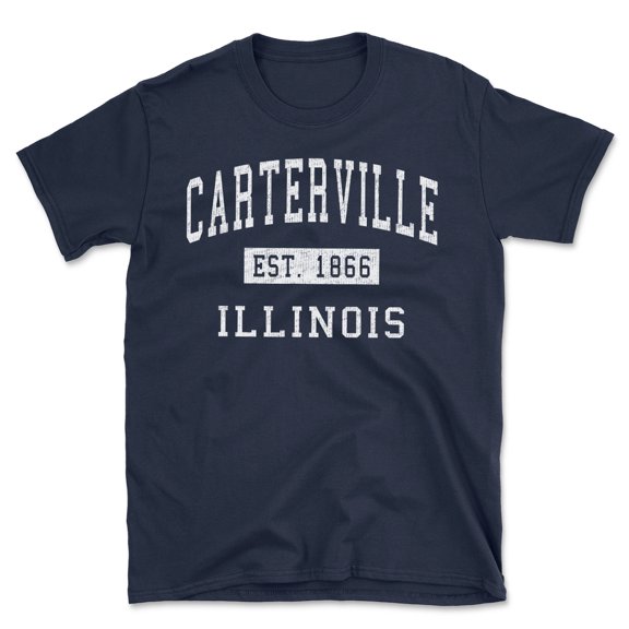 Carterville Illinois Classic Established Men's Cotton T-Shirt