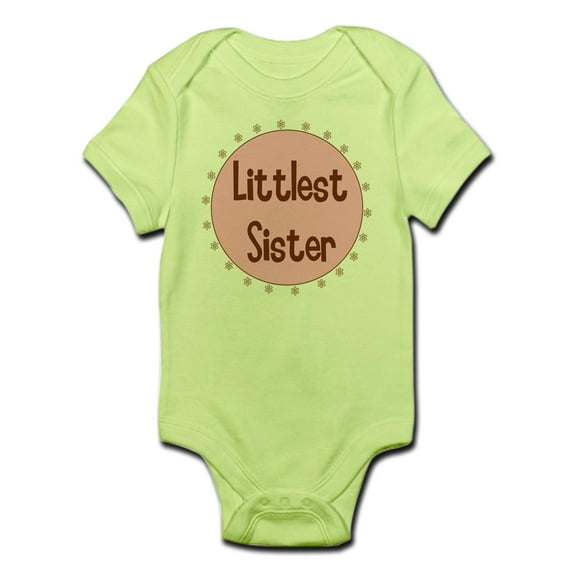 CafePress - Littlest Sister Infant Bodysuit - Baby Light Bodysuit