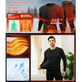 thumbnail image 6 of CL convallaria Thermal Underwear for Men Long Johns Fleece Lined Hunting Gear Set Base Layer for Cold Weather XS-4XL, 6 of 7