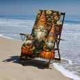 thumbnail image 4 of PHYHOO Happy Gnomes with Pumpkins Beach Towels Microfiber Absorbent Quick Dry Sand Free Quick Dry Travel Towels Welcome Halloween Thanksgiving Bath Shower Towel Pool Travel Swimming 30x60in, 4 of 8
