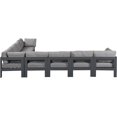 thumbnail image 4 of Meridian Furniture Nizuc Sectionnel Modulaire d'Extérieur Gris pour Patio, 4 of 8