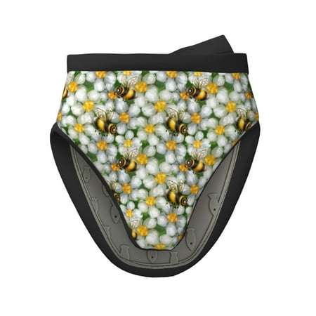 

Matuu Bees and Flower for Non-Slip Mini Oven Soft Silicone Mitt 5.9 x5.9
