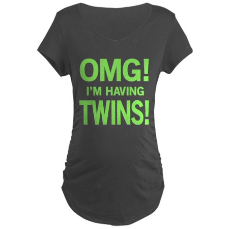 

CafePress - OMG! Im Having Twins! Maternity Dark T Shirt - Maternity Dark T-Shirt