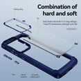 thumbnail image 2 of SaniMore Magnetic Transparent Case for Samaung Galaxy S21 Ultra with Wireless Charging, PC & TPU Cover with Independent Mental Key Armor Goggles Protective Lens Shockproof Protective Shell, Blue, 2 of 8