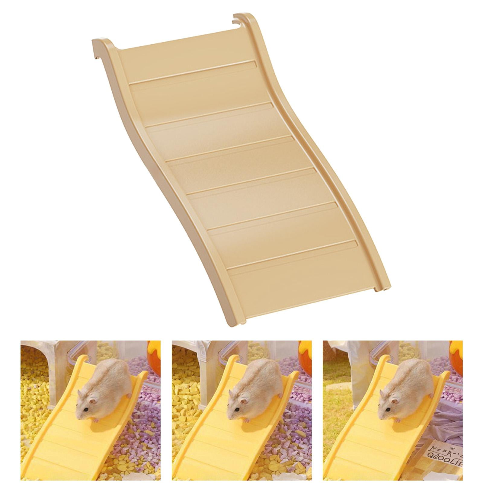 balikha Climbing Ladder for Hamster Cage, Hamster Platform Toy, Hide And Seek Game, Climbing Toy, Animal Game Ladder for Rats, Gerbils, Small Animals Brown