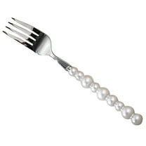WASHWEPE Forks Cutlery Kitchen Cutlery Sets Pearl Beading Handle 1Set