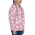 thumbnail image 3 of Salouo Cute Cat Pattern Hoodie Sweatshirt for Youth, Fall Pullover Hoodie Sweatshirt Long-Sleeve Pullover Hooded Sweatshirt-Large, 3 of 6