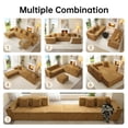 thumbnail image 2 of SOULART 133.84" boneless sectional couch,U shaped modular sectional sofa, cloud couches for living room, No Assembly Required, Brown, 2 of 15