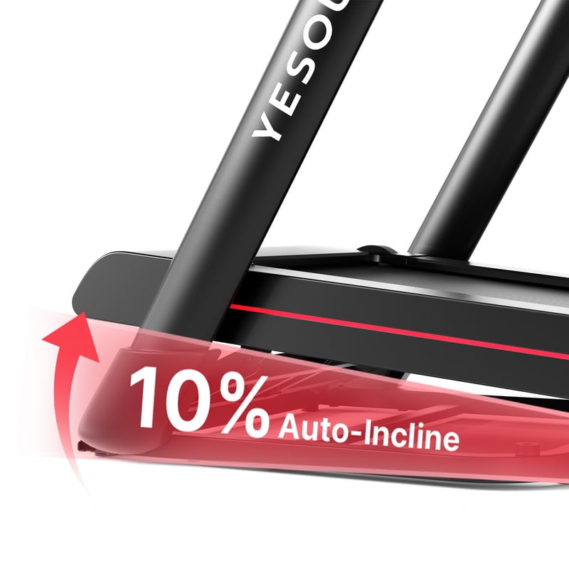 Yesoul T3S Plus 10% Auto-Incline Treadmill with Screen,Home Aerobic Training,Brushless Quiet Operation & Foldable Storage - Supports Multi-Workout Classes & Real-Time Exercise Metrics