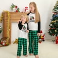 thumbnail image 4 of Younger Tree Family Matching Christmas Pajamas Set Letter Print Top Plaid Pants Loungewear Xmas Jammies Holiday Pjs Outfits for Men M, 4 of 8