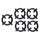 thumbnail image 4 of Kitchen Stove Bracket 5 Pcs Black Iron Gas Stove Racks Suitable For Cooking Family Gatherings Extra Strong, 4 of 5