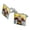 Silver, variant on Justice League Shazam Character Square Cufflink Set - Silver or Gold